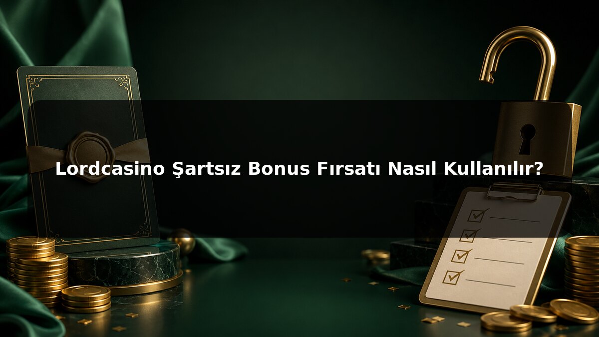 Lordcasino Şartsız Bonus Fırsatı Nasıl Kullanılır konulu Lordcasino görseli